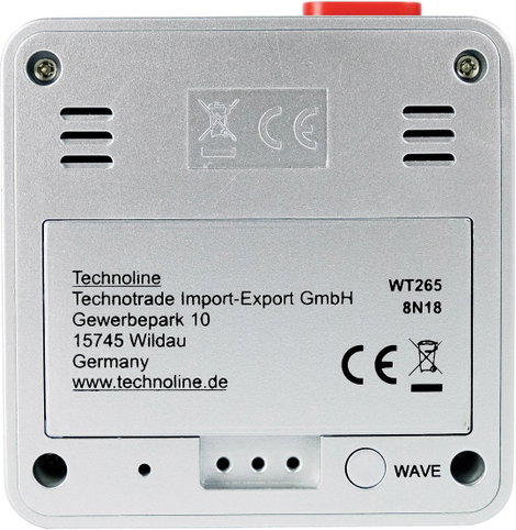 Techno Line WT 265 Rádiójel vezérlésű Ébresztőóra Ezüst Riasztási idők 1 3. kép