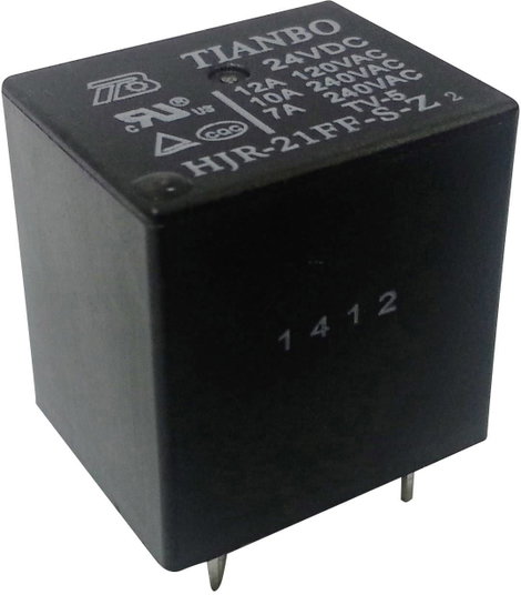 Tianbo Electronics HJR-21FF-S-Z 24VDC Nyák relé 24 V/DC 15 A 1 váltó 1 db