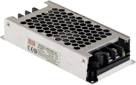 Mean Well RSD-60G-24 DC/DC gépjármű feszültségváltó 12 V/DC, 24 V/DC, 36 V/DC - 24 V/DC/2.5 A 60 W