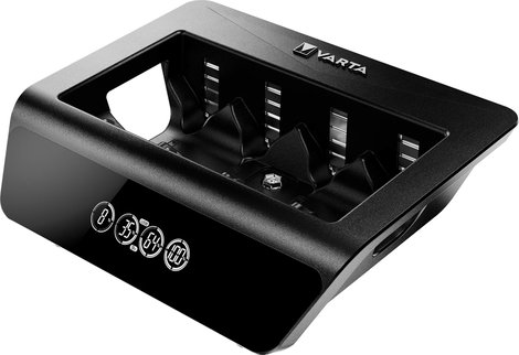 Varta LCD Universal Charger+ Hengeres akku töltő NiMH Mikro (AAA), Ceruza (AA), Baby (C), Góliát (D) 2. kép
