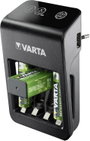 Varta LCD Plug Charger+ 4x 56706 Hengeres akku töltő NiMH Mikro (AAA), Ceruza (AA), 9 V-os 4. bélyegkép