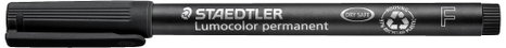 Staedtler Lumocolor permanent F DRY SAFE 318-9 Permanent marker Fekete Vízálló: Igen