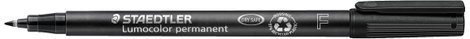 Staedtler Lumocolor permanent F DRY SAFE 318-9 Permanent marker Fekete Vízálló: Igen 2. kép