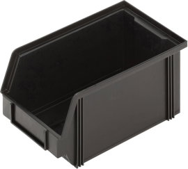Alutec 1394004197 ESD Nyitott tárolódobozok CB4MC (Sz x Ma x Mé) 145 x 125 x 235 mm Fekete 1 db