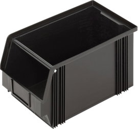 Alutec 1394003197 ESD Nyitott tárolódobozok CB3MC (Sz x Ma x Mé) 200 x 200 x 350 mm Fekete 1 db