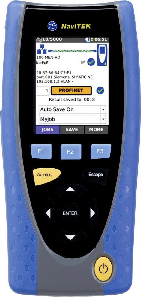 Kábelteszter R151010 Trend Networks NaviTEK IE PROFINET-Tester Hálózat