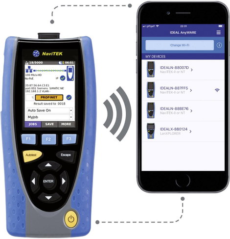 Kábelteszter R151010 Trend Networks NaviTEK IE PROFINET-Tester Hálózat 4. kép