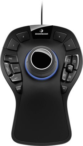 3Dconnexion SpaceMouse Pro USB 3D egér USB Fekete 15 Gombok