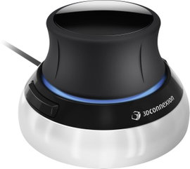 Vezetékes 3D optikai egér, fekete/ezüst, 3Dconnexion SpaceMouse 3DX-700059