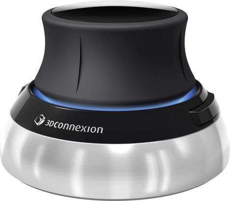 Vezetékes 3D optikai egér, fekete/ezüst, 3Dconnexion SpaceMouse 3DX-700059 2. kép