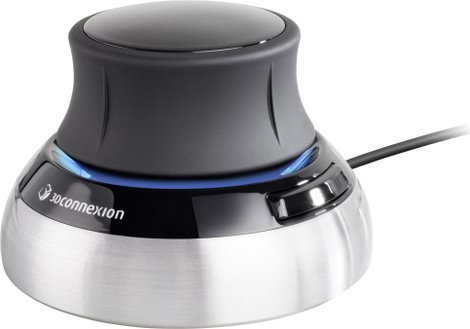 Vezetékes 3D optikai egér, fekete/ezüst, 3Dconnexion SpaceMouse 3DX-700059 3. kép