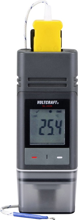 Hőmérséklet adatgyűjtő -200...1372 °C, PDF funkció, Voltcraft DL-240K