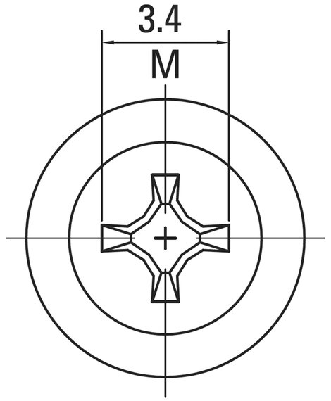 Renkforce RF-4452210 Merevlemez csavar 16 db 4. kép