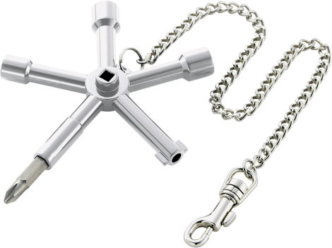 TOOLCRAFT TO-6707229 Kapcsolószekrény kulcs 1 db 3. kép