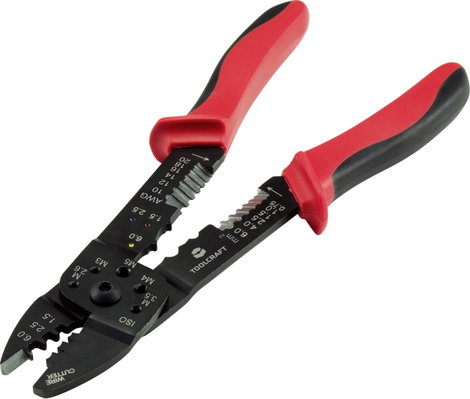 Krimpelő- és csupaszoló fogó 1,5...6 mm², Toolcraft PLC-4131 TO-6680946 2. kép