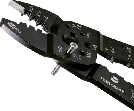 Krimpelő- és csupaszoló fogó 1,5...6 mm², Toolcraft PLC-4131 TO-6680946 7. kép
