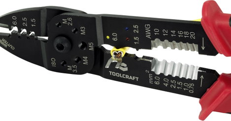 Krimpelő- és csupaszoló fogó 1,5...6 mm², Toolcraft PLC-4131 TO-6680946 8. kép