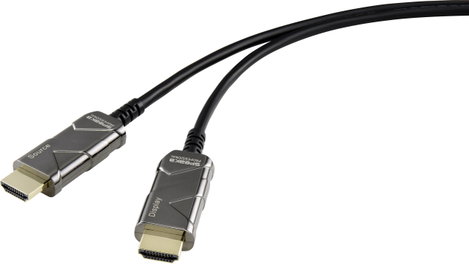 SpeaKa Professional HDMI Csatlakozókábel HDMI-A dugó, HDMI-A dugó 50.00 m Fekete SP-8821972 Ultra HD