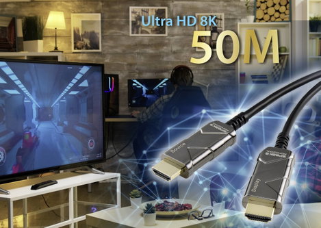 SpeaKa Professional HDMI Csatlakozókábel HDMI-A dugó, HDMI-A dugó 50.00 m Fekete SP-8821972 Ultra HD 7. kép