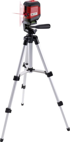 Keresztvonalas szintezőlézer állvánnyal, önszintező, max. 8 m, Toolcraft CL8