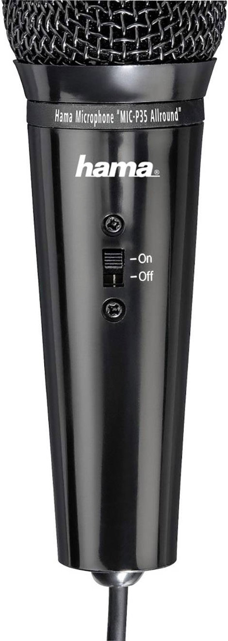 Hama MIC-935 Allround Számítógépes mikrofon Fekete Vezetékes Állvánnyal 3. kép