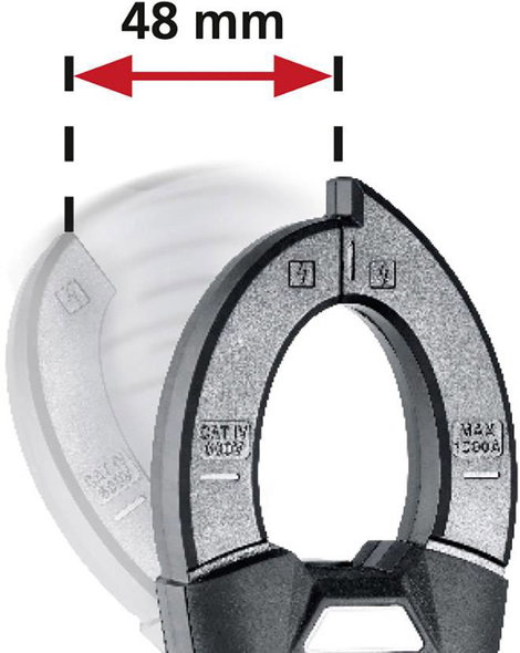 Laserliner ClampMeter XP (BT) Lakatfogó digitális CAT III 1000 V, CAT IV 600 V Kijelző (digitek): 50 3. kép