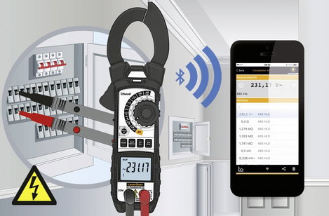 Laserliner ClampMeter XP (BT) Lakatfogó digitális CAT III 1000 V, CAT IV 600 V Kijelző (digitek): 50 6. kép