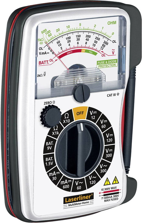 Laserliner Kézi multiméter analóg CAT III 300 V