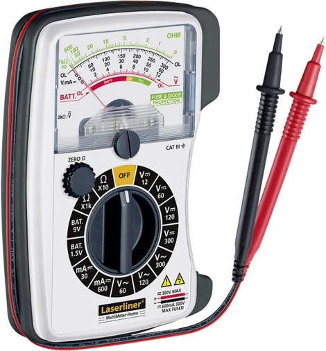 Laserliner Kézi multiméter analóg CAT III 300 V 6. kép