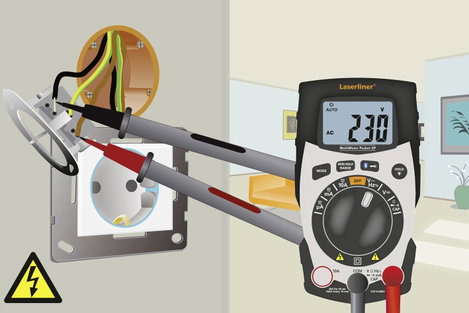 Laserliner Digital-Multimeter Pocket XP 600V, 0,4-400mA, 400Ohm-40MOhm Kézi multiméter digitális CAT 10. kép