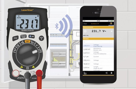 Laserliner Digital-Multimeter Pocket XP 600V, 0,4-400mA, 400Ohm-40MOhm Kézi multiméter digitális CAT 11. kép