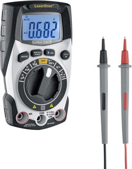 Laserliner Digital-Multimeter Pocket XP 600V, 0,4-400mA, 400Ohm-40MOhm Kézi multiméter digitális CAT