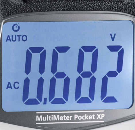 Laserliner Digital-Multimeter Pocket XP 600V, 0,4-400mA, 400Ohm-40MOhm Kézi multiméter digitális CAT 7. kép