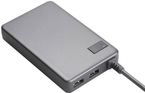 LVSUN Ultra Slim USB-s töltőállomás 90 W Aljzat dugó Kimeneti áram (max.) 10200 mA Kimenetek száma: 3. kép