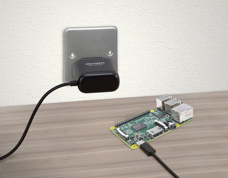 VOLTCRAFT SPS-2502/R Dugasztápegység, fix feszültségű Alkalmas: Raspberry Pi Kimeneti áram (max.) 25 3. kép