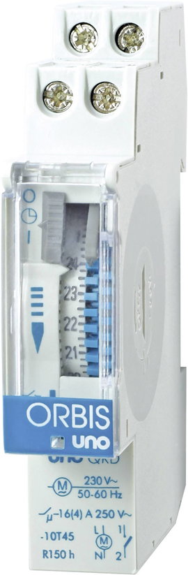ORBIS Zeitschalttechnik UNO QRD 230 V Kalapsínes időkapcsoló óra Analóg 230 V/AC