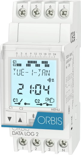 ORBIS Zeitschalttechnik DATA LOG 2 230 V Kalapsínes időkapcsoló óra Digitális 250 V/AC