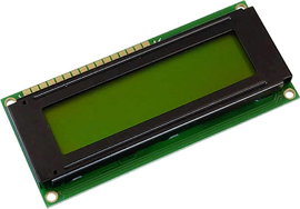 Display Elektronik LC kijelző Sárga-zöld (Sz x Ma x Mé) 80 x 36 x 7.6 mm