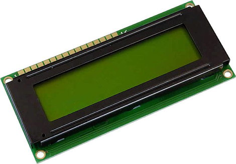 Display Elektronik LC kijelző Sárga-zöld (Sz x Ma x Mé) 80 x 36 x 7.6 mm
