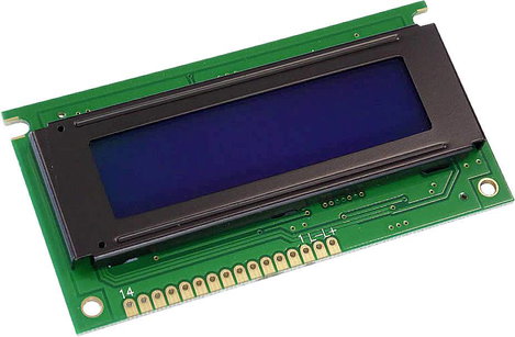 Display Elektronik LC kijelző Fehér 16 x 2 Pixel (Sz x Ma x Mé) 84 x 44 x 7.6 mm