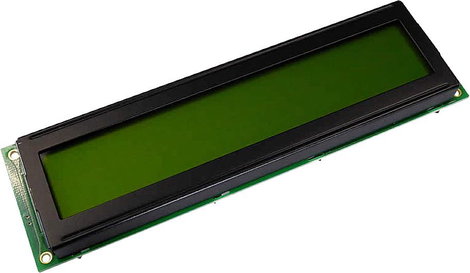 Display Elektronik LC kijelző Sárga-zöld (Sz x Ma x Mé) 146 x 43 x 11.1 mm