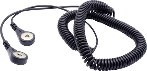 Quadrios ESD földelő kábel 3.60 m Nyomógomb, 4 mm