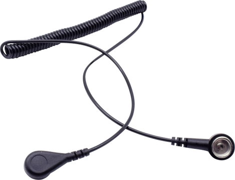 Quadrios ESD földelő kábel 1.80 m Nyomógomb, 10 mm, Nyomógomb, 4 mm 2. kép