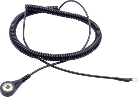 Quadrios ESD földelő kábel 3.60 m Nyomógomb, 4 mm, Gyűrűs kábelsaru csatlakozó 4. kép