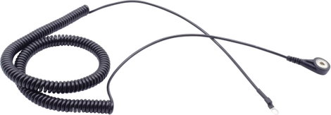 Quadrios ESD földelő kábel 3.60 m Nyomógomb, 4 mm, Gyűrűs kábelsaru csatlakozó 5. kép