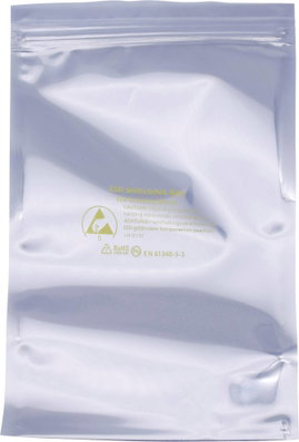 Quadrios ESD tasak (H x Sz) 127 mm x 203 mm Árnyékoló ESD jelölés S 10 db