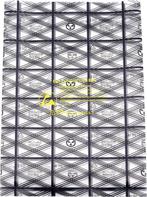 Quadrios ESD tasak (H x Sz) 127 mm x 203 mm Vezetőképes ESD jelölés C 10 db