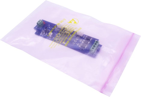 Quadrios ESD tasak (H x Sz) 75 mm x 125 mm Disszipatív ESD jelölés D 10 db 2. kép