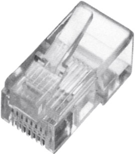 Digitus A-MO 8/8 SR CAT 5e RJ45 moduláris csatlakozó, árnyékolás nélkül A-MO 8/8 SR Dugó, egyenes Pó
