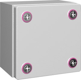 Installációs fali műszerdoboz 150 x 150 x 120 mm, acéllemez, élénk szürke, Rittal KX 1500.000